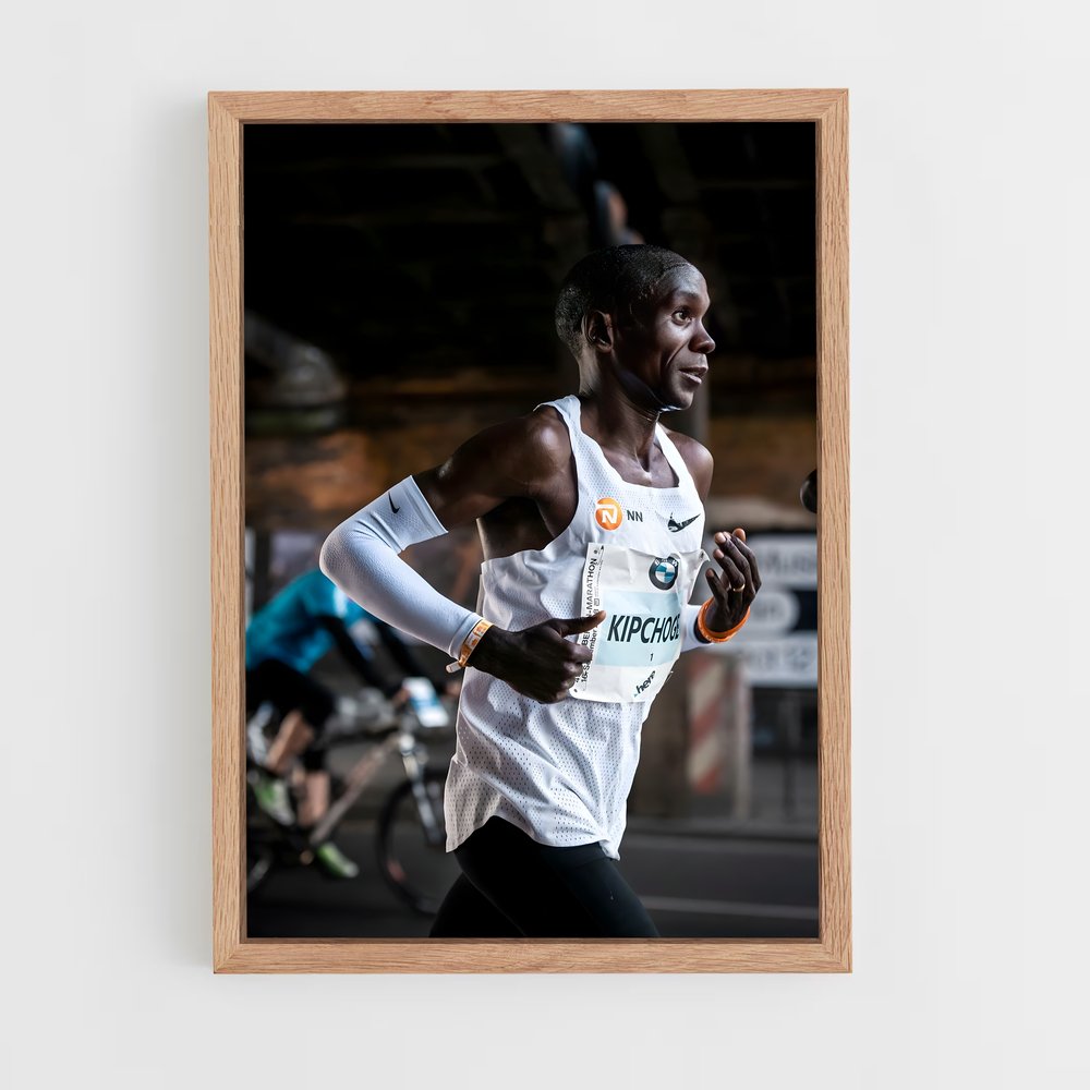 Poster Eliud Kipchoge Athletism Ligne épurée – affiche Athlétisme (vue 4)